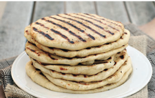 Grilled Flatbread with Blue Cheese and Caramelized Onions