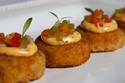 Pacific Sea Bass Cakes with Tangerine Vinaigrette